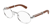 Cartier CT0464O Eyeglasses - Silver / Transparent (003)