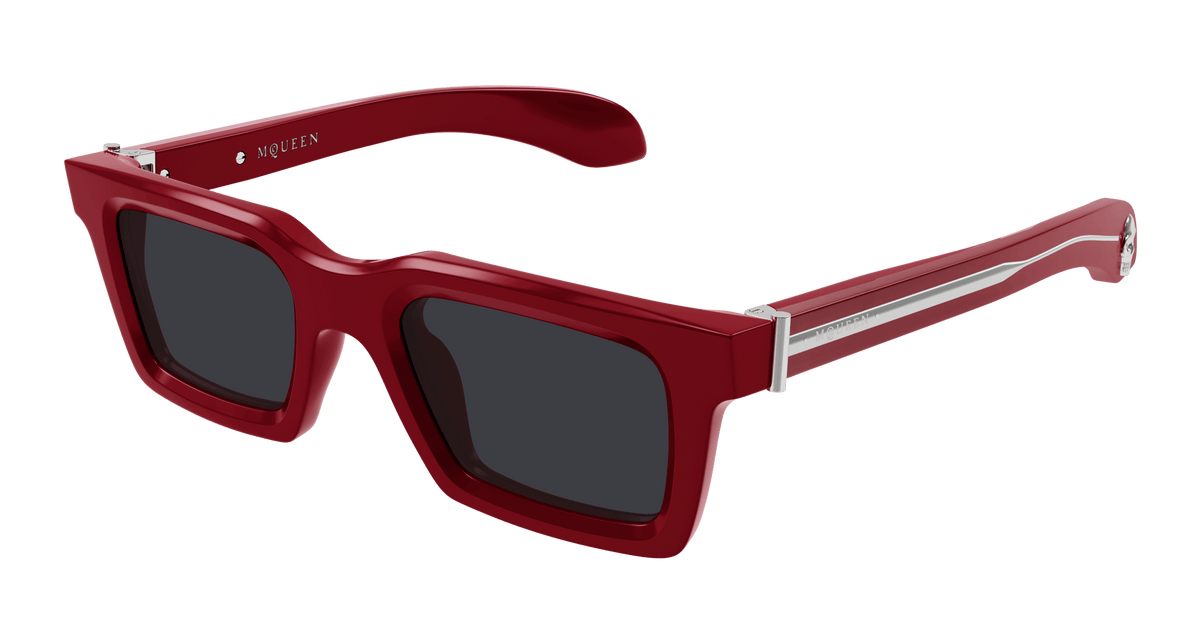 Alexander McQueen AM0506S Sunglasses - Red / Grey (005)