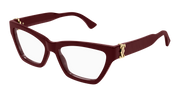 Cartier CT0590O Eyeglasses - Burgundy / Transparent (003)