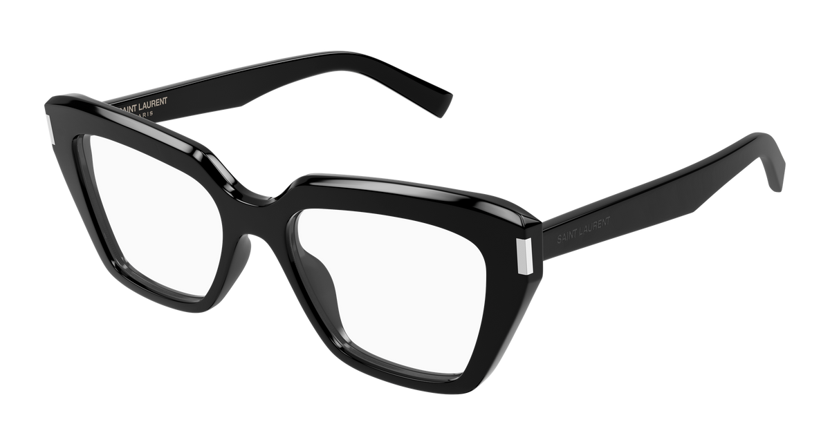 Saint Laurent SL 829 Eyeglasses - Black / Transparent (001)