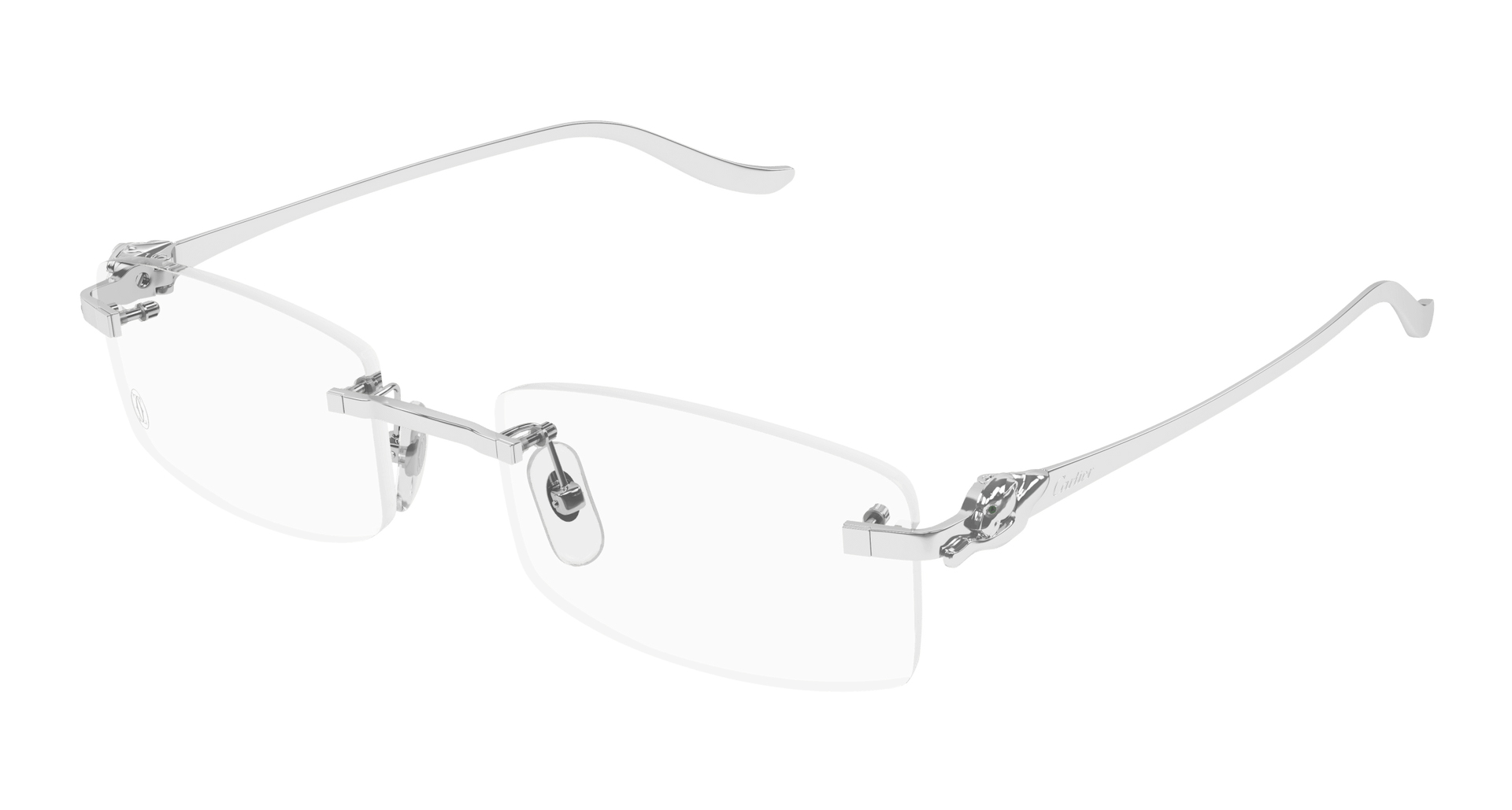 Cartier CT0552O Eyeglasses - Silver / Transparent (002)