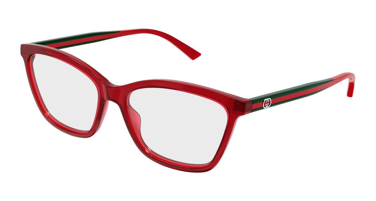 Gucci GG1989O Eyeglasses - Burgundy / Transparent (004)