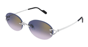 Cartier CT0551S Sunglasses - Silver / Blue (003)