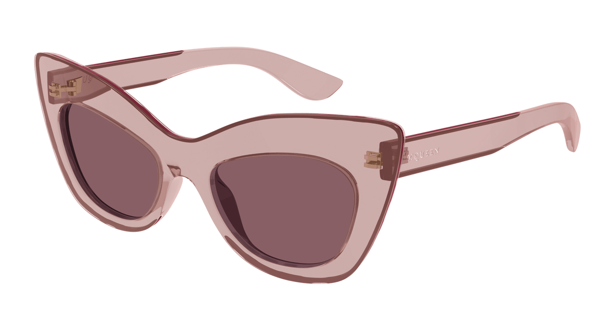 Alexander McQueen AM0516S Sunglasses - Pink / Brown (004)