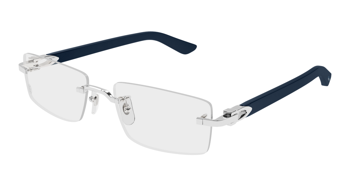 Cartier CT0581O Eyeglasses - Silver / Transparent (008)