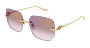 Cartier CT0549S Sunglasses - Gold / Violet (004)