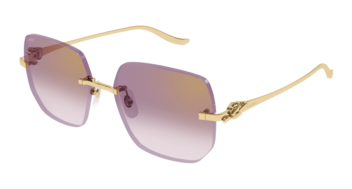 Cartier CT0549S Sunglasses - Gold / Violet (004)