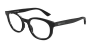 Alexander McQueen AM0567O Eyeglasses - Black / Transparent (001)