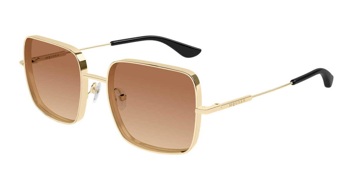 Alexander McQueen AM0564S Sunglasses - Gold / Orange (002)
