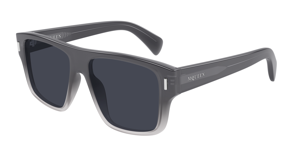 Alexander McQueen AM0550S Sunglasses - Grey / Blue (004)