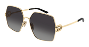 Gucci GG2163S Sunglasses - Gold / Grey (001)