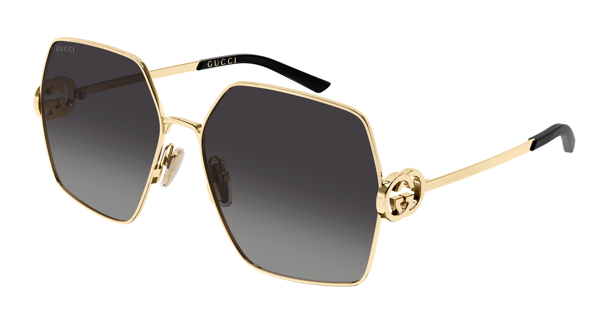 Gucci GG2163S Sunglasses - Gold / Grey (001)