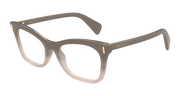 Alexander McQueen AM0552O Eyeglasses - Brown / Transparent (004)