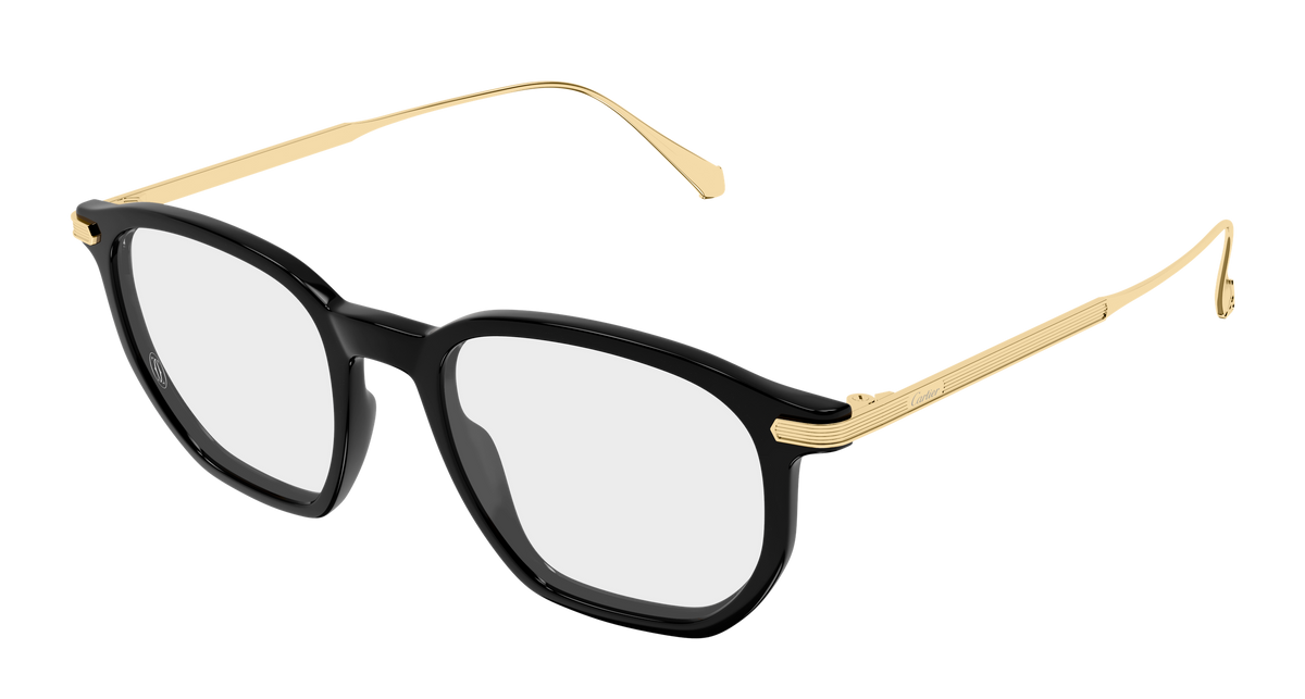 Cartier CT0628O Eyeglasses - Black / Transparent (001)