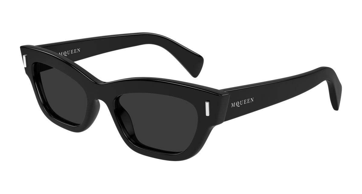 Alexander McQueen AM0548S Sunglasses - Black / Grey (001)