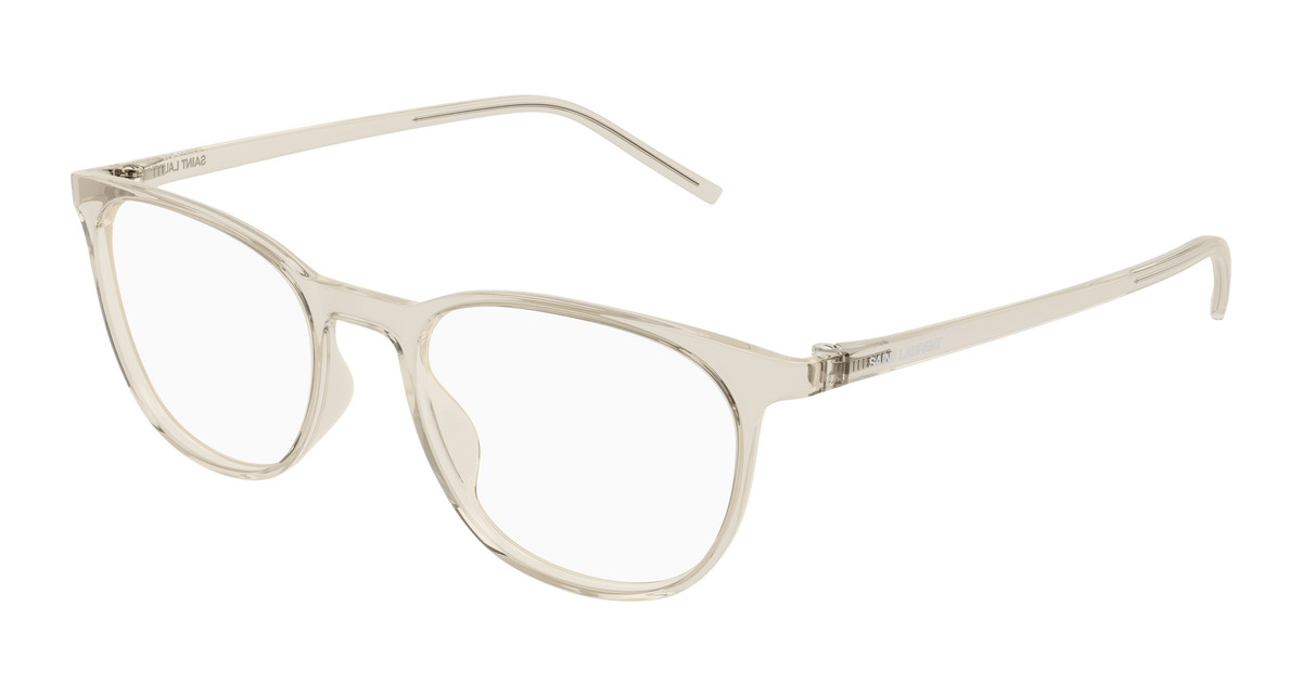 Saint Laurent SL 884 Eyeglasses - Beige / Transparent (004)