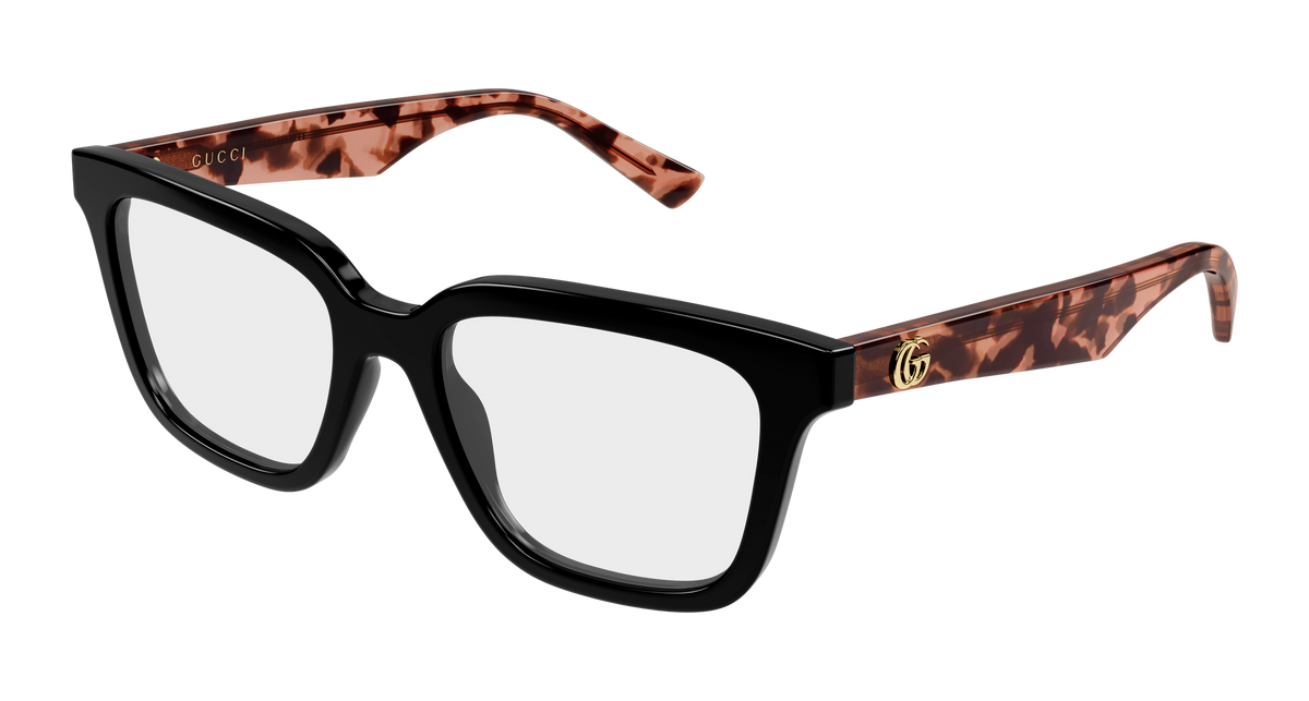Gucci GG2186OA Eyeglasses - Black / Transparent (004)