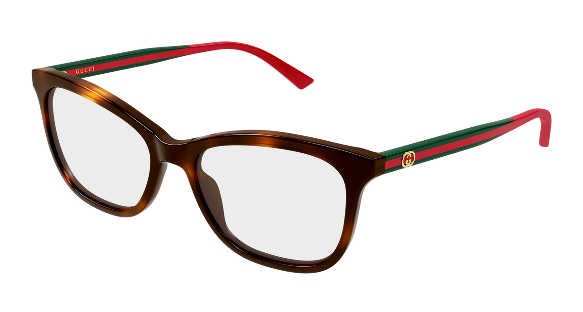 Gucci GG2117O Eyeglasses - Havana / Transparent (002)