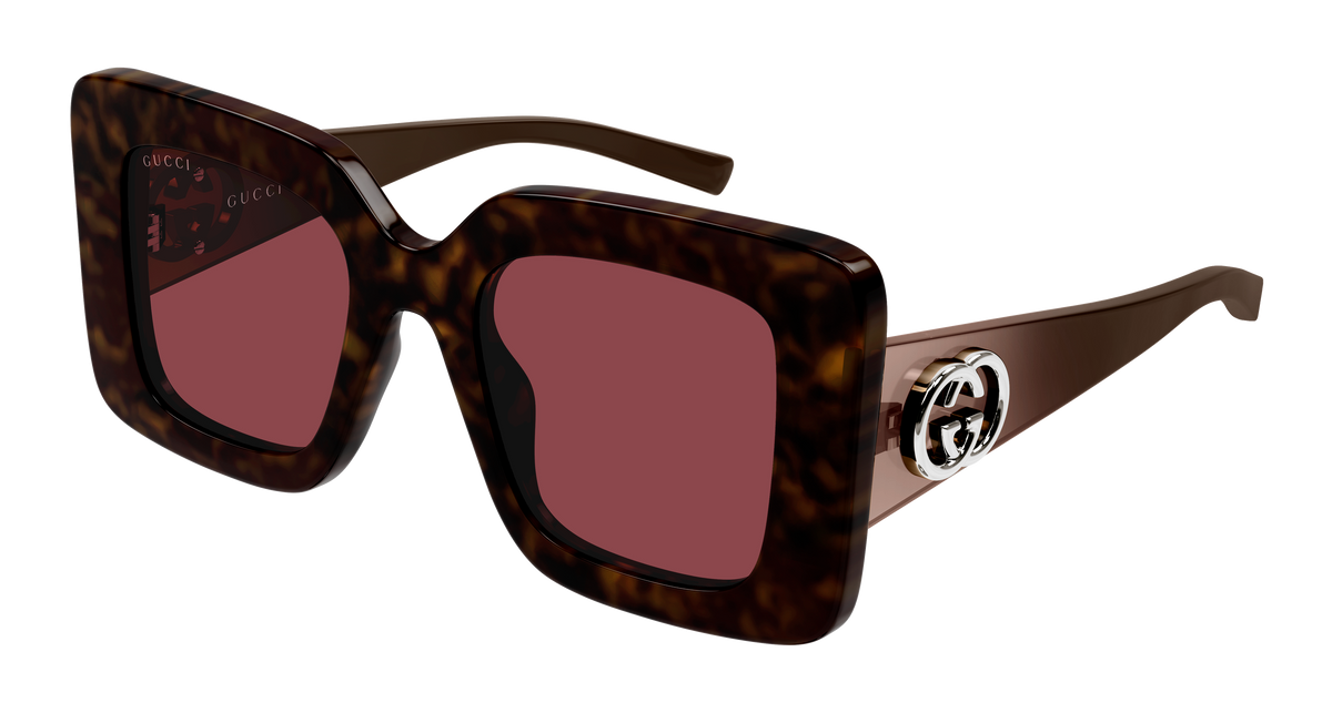 Gucci GG2025S Sunglasses - Havana / Red (002)