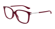 Alexander McQueen AM0554O Eyeglasses - Burgundy / Transparent (008)