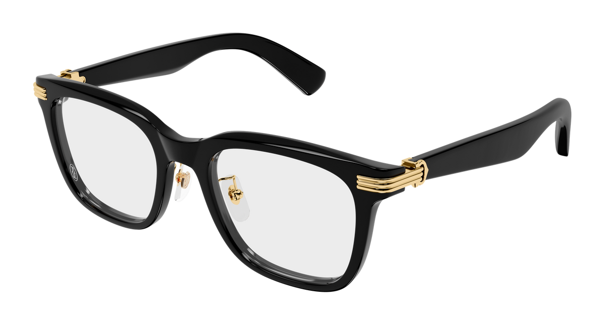 Cartier CT0617OA Eyeglasses - Black / Transparent (001)