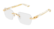 Cartier CT0623O Eyeglasses - Gold / Transparent (004)
