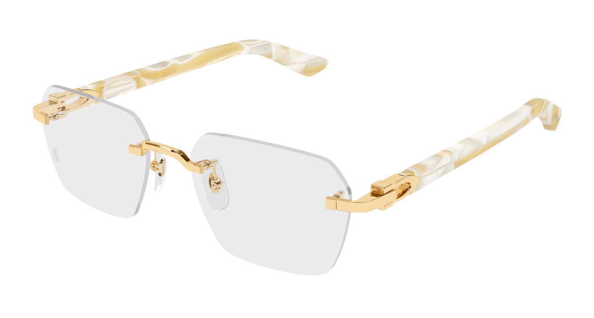Cartier CT0623O Eyeglasses - Gold / Transparent (004)