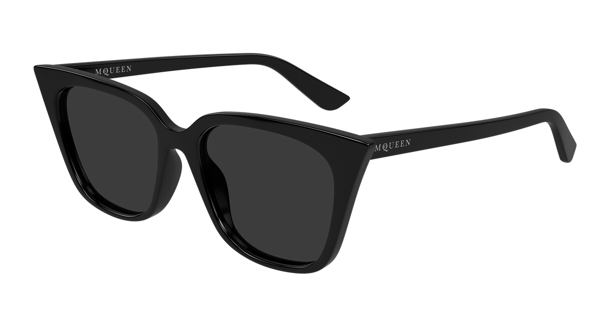 Alexander McQueen AM0556S Sunglasses - Black / Grey (001)