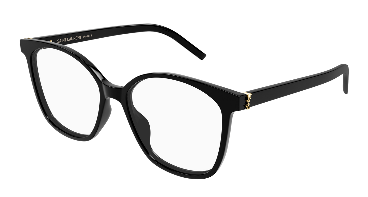 Saint Laurent SL M162 Eyeglasses - Black / Transparent (001)
