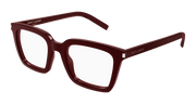 Saint Laurent SL 167 Eyeglasses - Burgundy / Transparent (008)