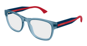 Gucci GG0004ONN Eyeglasses - Blue / Transparent (005)