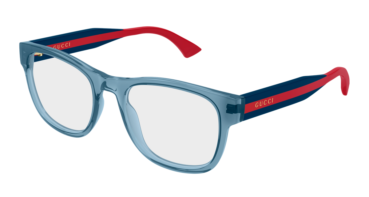 Gucci GG0004ONN Eyeglasses - Blue / Transparent (005)