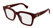 Cartier CT0640O Eyeglasses - Burgundy / Transparent (004)