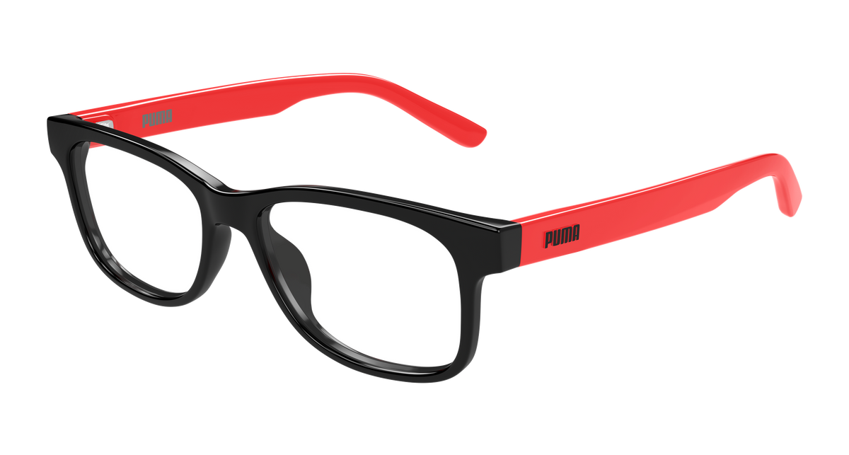 Puma PJ0089O Eyeglasses - Black / Transparent (008)