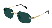 Cartier CT0616S Sunglasses - Gold / Green (003)