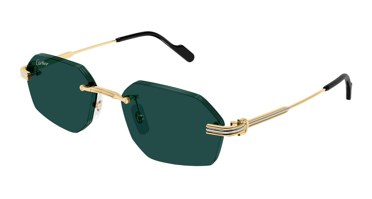 Cartier CT0616S Sunglasses - Gold / Green (003)