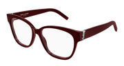 Saint Laurent SL M33 Eyeglasses - Burgundy / Transparent (010)