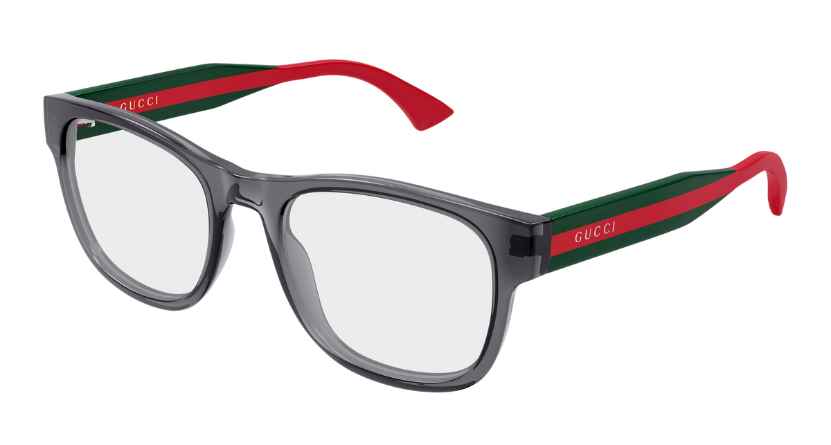 Gucci GG0004ONN Eyeglasses - Grey / Transparent (003)