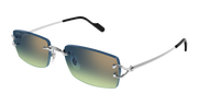 Cartier CT0550S Sunglasses - Silver / Blue (008)