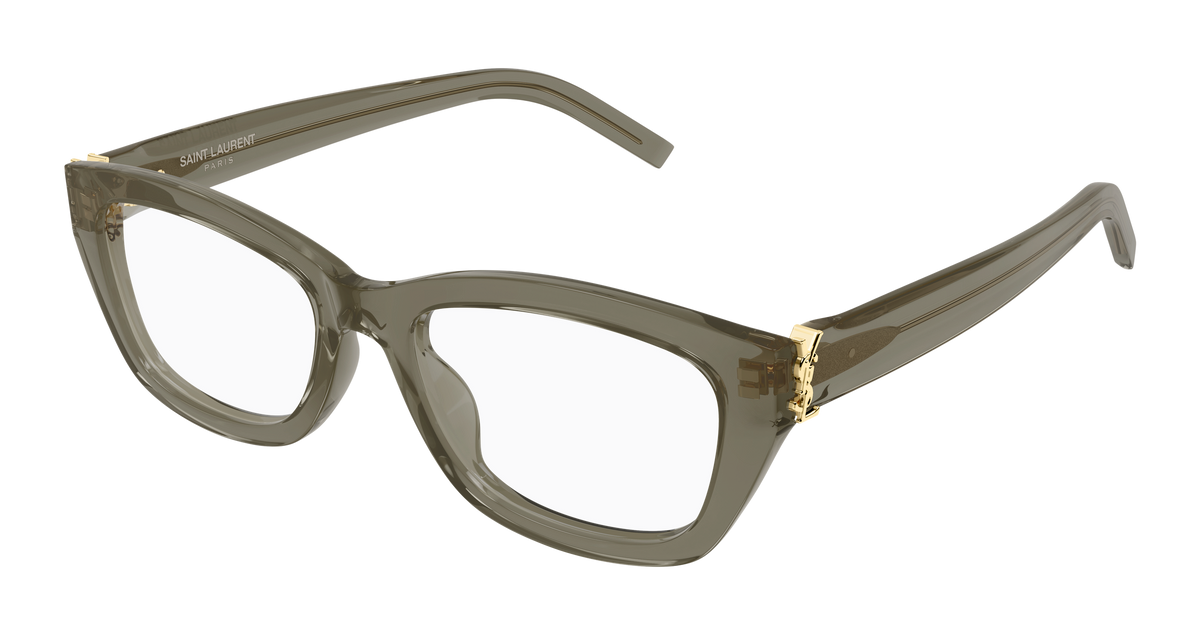 Saint Laurent SL M153 OPT Eyeglasses - Brown / Transparent (005)