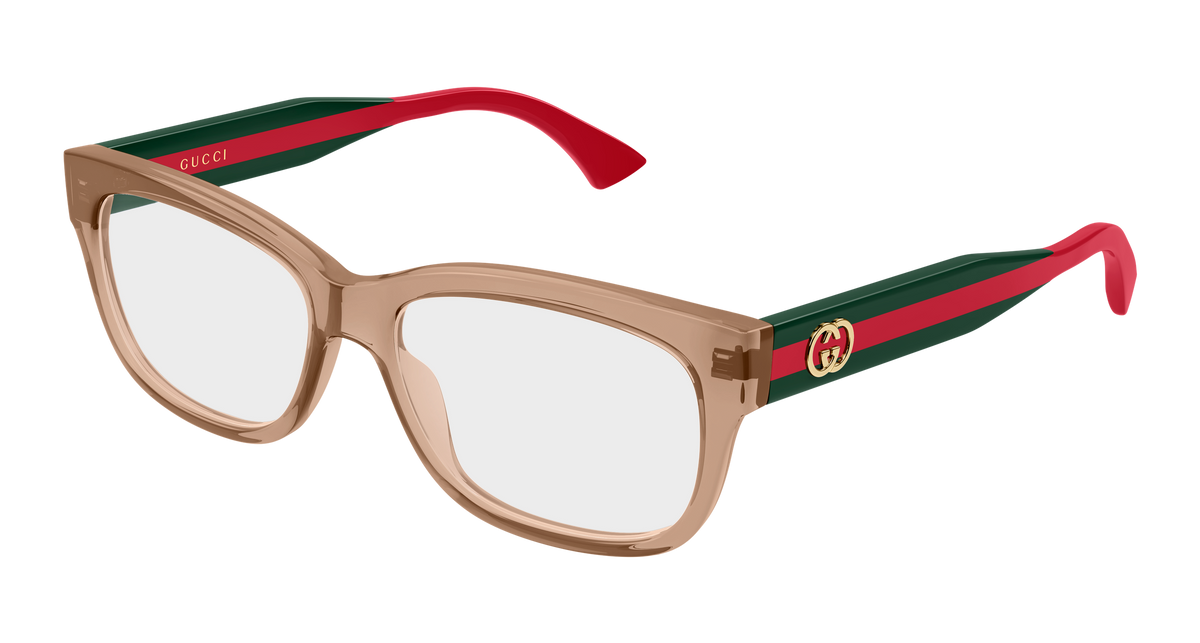 Gucci GG0278ON Eyeglasses - Brown / Transparent (015)