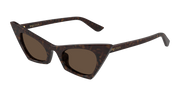 Alexander McQueen AM0557S Sunglasses - Havana / Brown (002)
