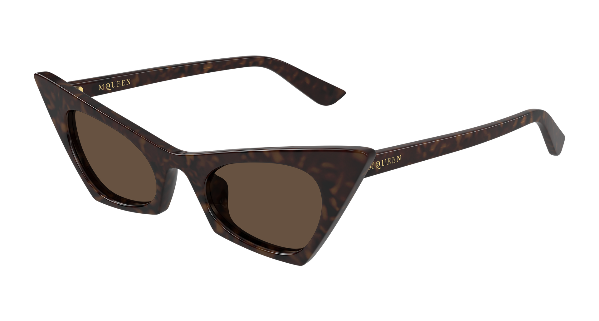 Alexander McQueen AM0557S Sunglasses - Havana / Brown (002)