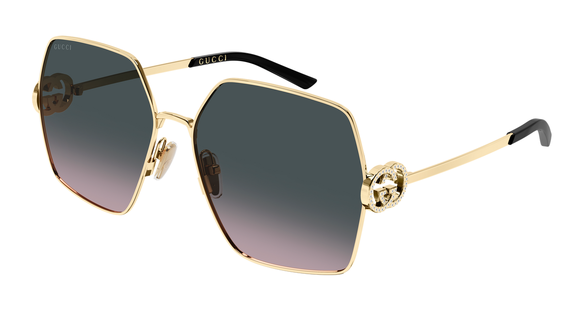 Gucci GG2163S Sunglasses - Gold / Grey (002)