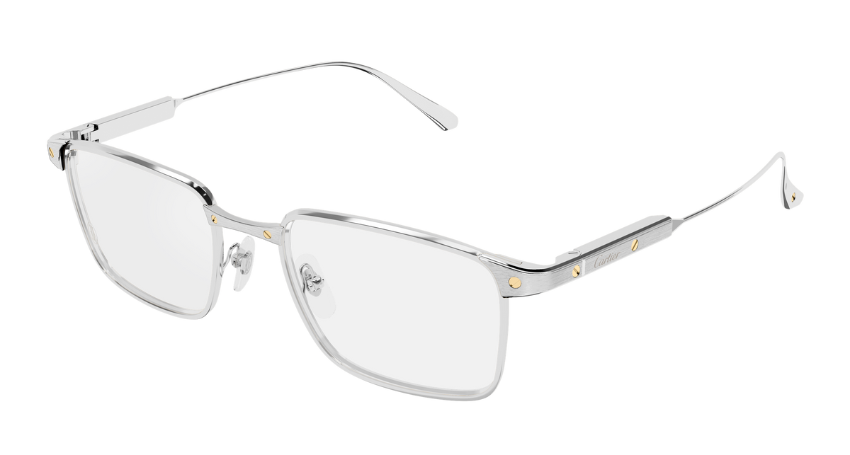 Cartier CT0613O Eyeglasses - Silver / Transparent (008)