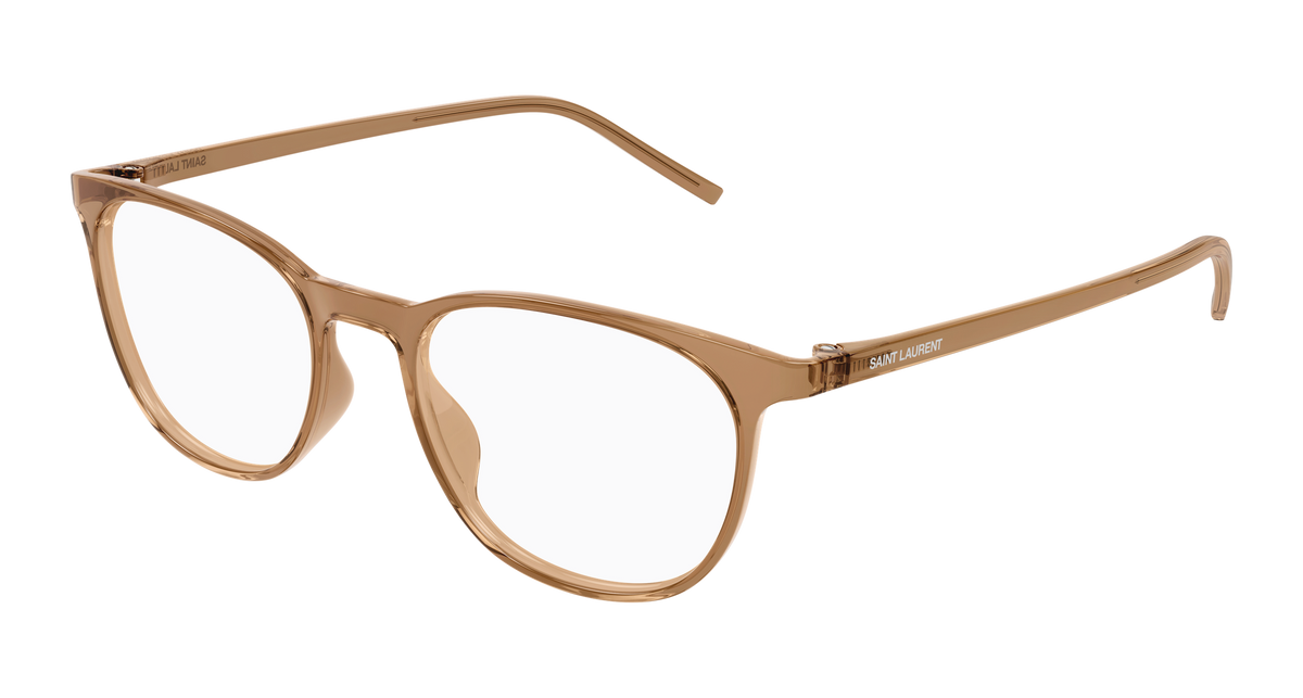 Saint Laurent SL 884 Eyeglasses - Brown / Transparent (006)