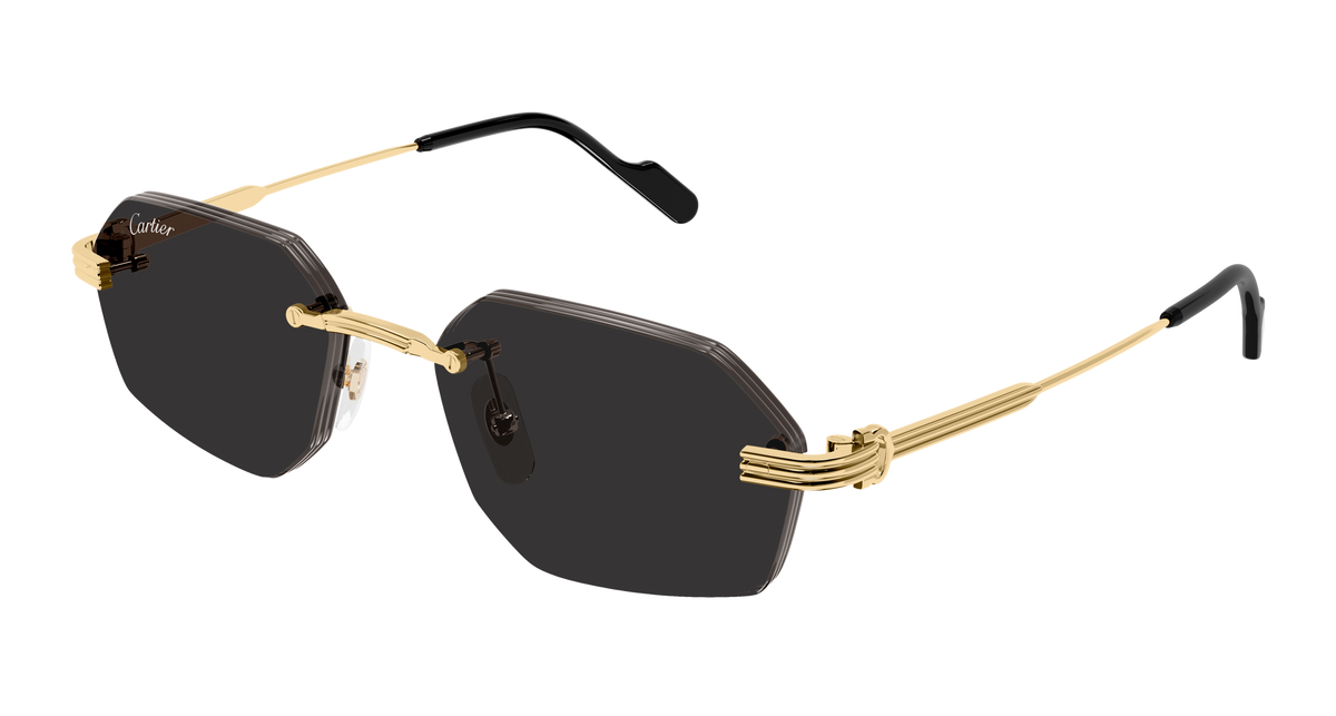 Cartier CT0616S Sunglasses - Gold / Grey (001)