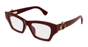 Cartier CT0639O Eyeglasses - Burgundy / Transparent (008)