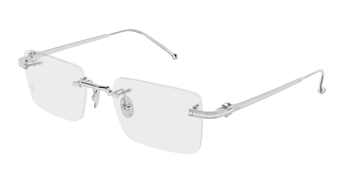 Cartier CT0619O Eyeglasses - Silver / Transparent (002)