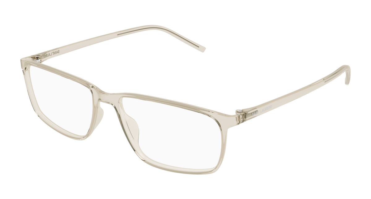 Saint Laurent SL 886 Eyeglasses - Beige / Transparent (004)